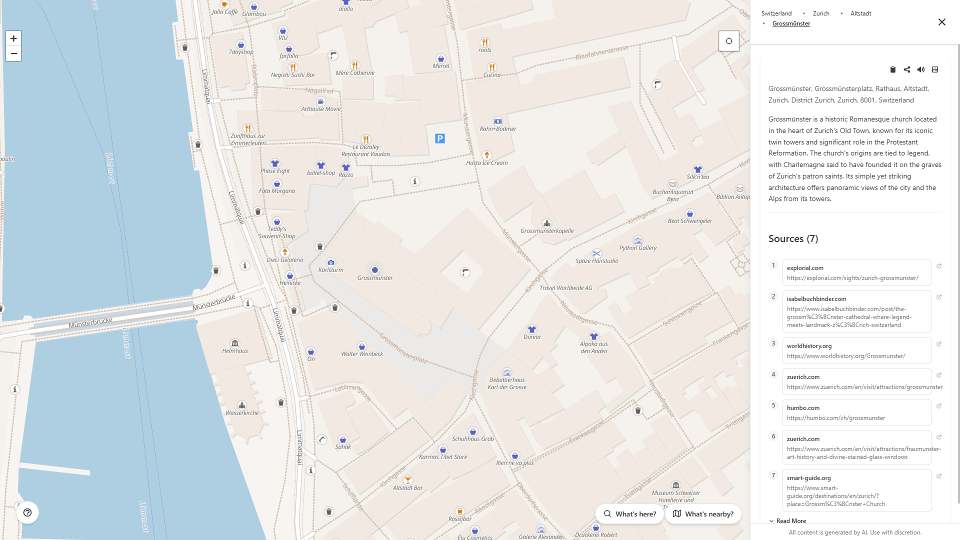 Screenshot of GeoGPT project